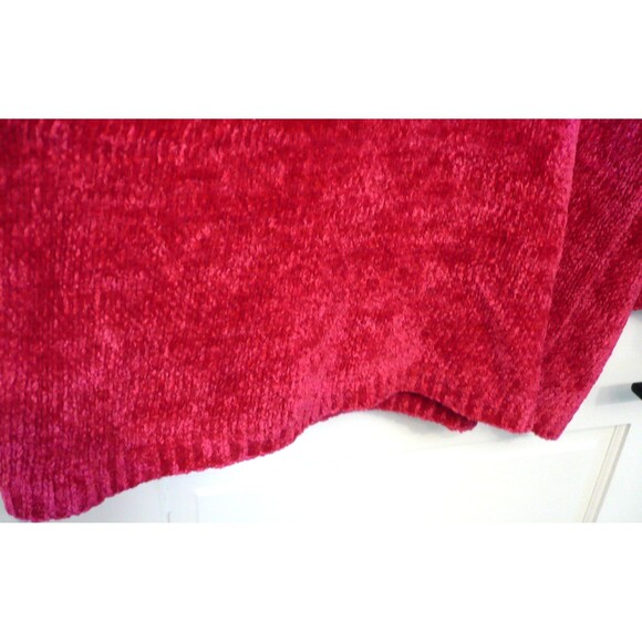 Bright Pink Turtleneck Sweater L Cozy Maximalist Statement Barbie Feminine Soft - Picture 4 of 11